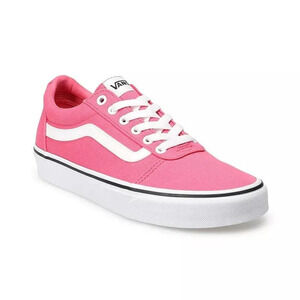 Vans Ward Low Top Honeysuckle‎ Pink Canvas Skate Shoes Sneakers Women's Size 5